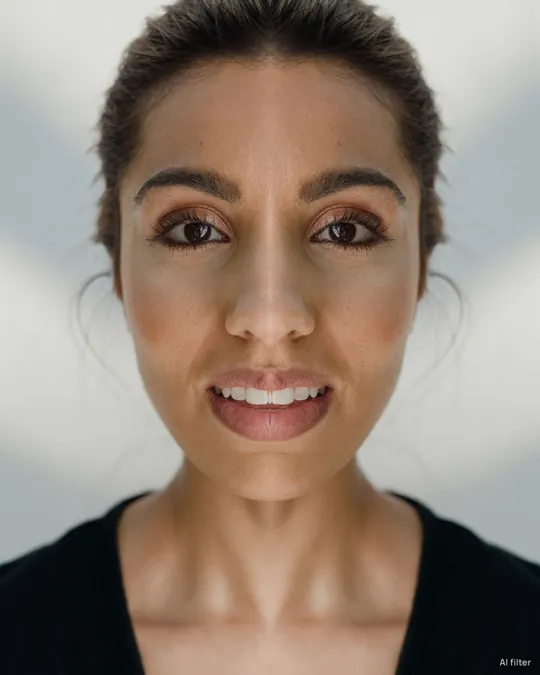 Symmetry Filter face mirroring — Left twin — example 1