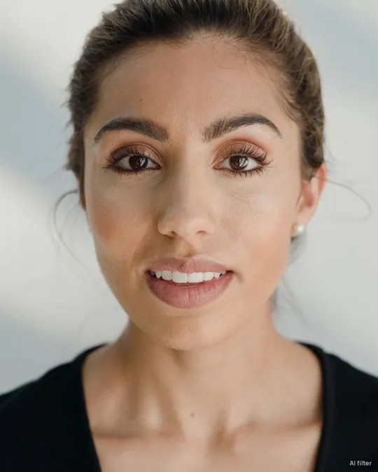 Symmetry Filter face mirroring — Aligned original — example 1